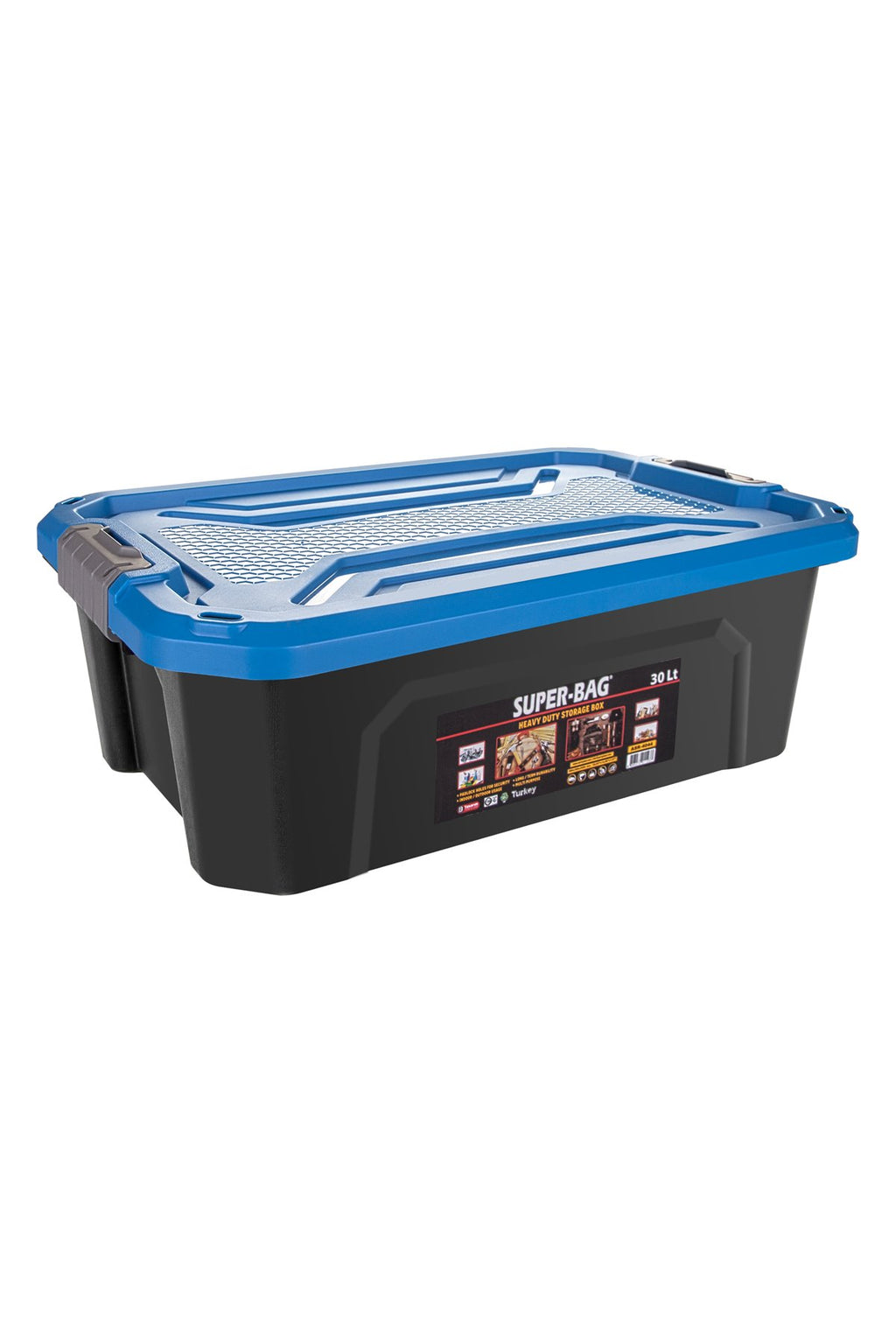 Superbag Saklama Kutusu Renkli Kapak 30 L (ASR-4044)