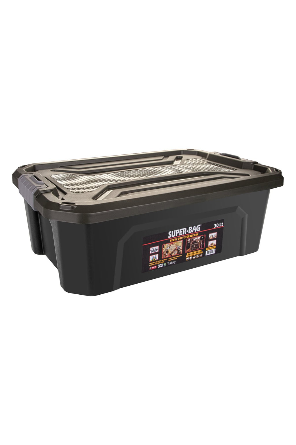 Superbag Saklama Kutusu Renkli Kapak 30 L (ASR-4044)