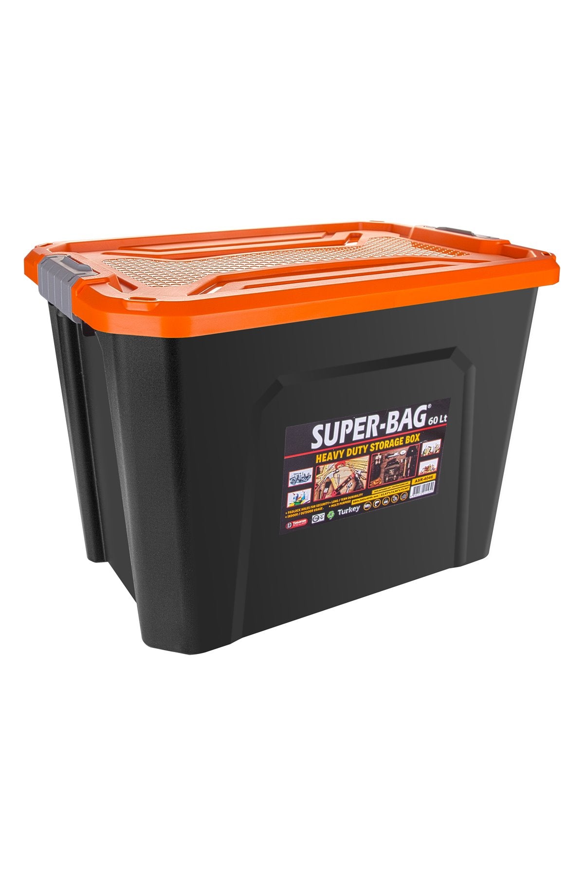 Superbag Saklama Kutusu Renkli Kapak 60 L (ASR-4046)