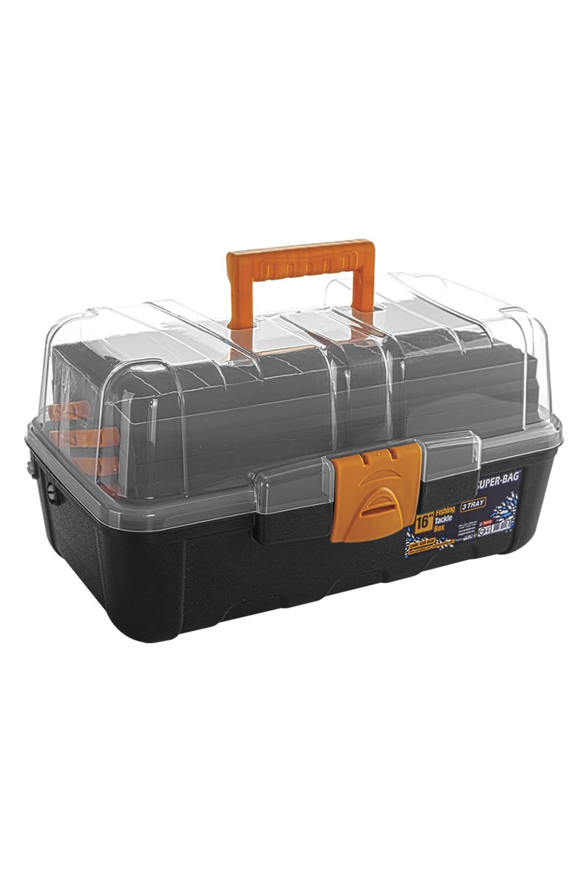 Super-Bag 16" 3 Raflı Şeffaf Takım Çantası (ASR-5038)