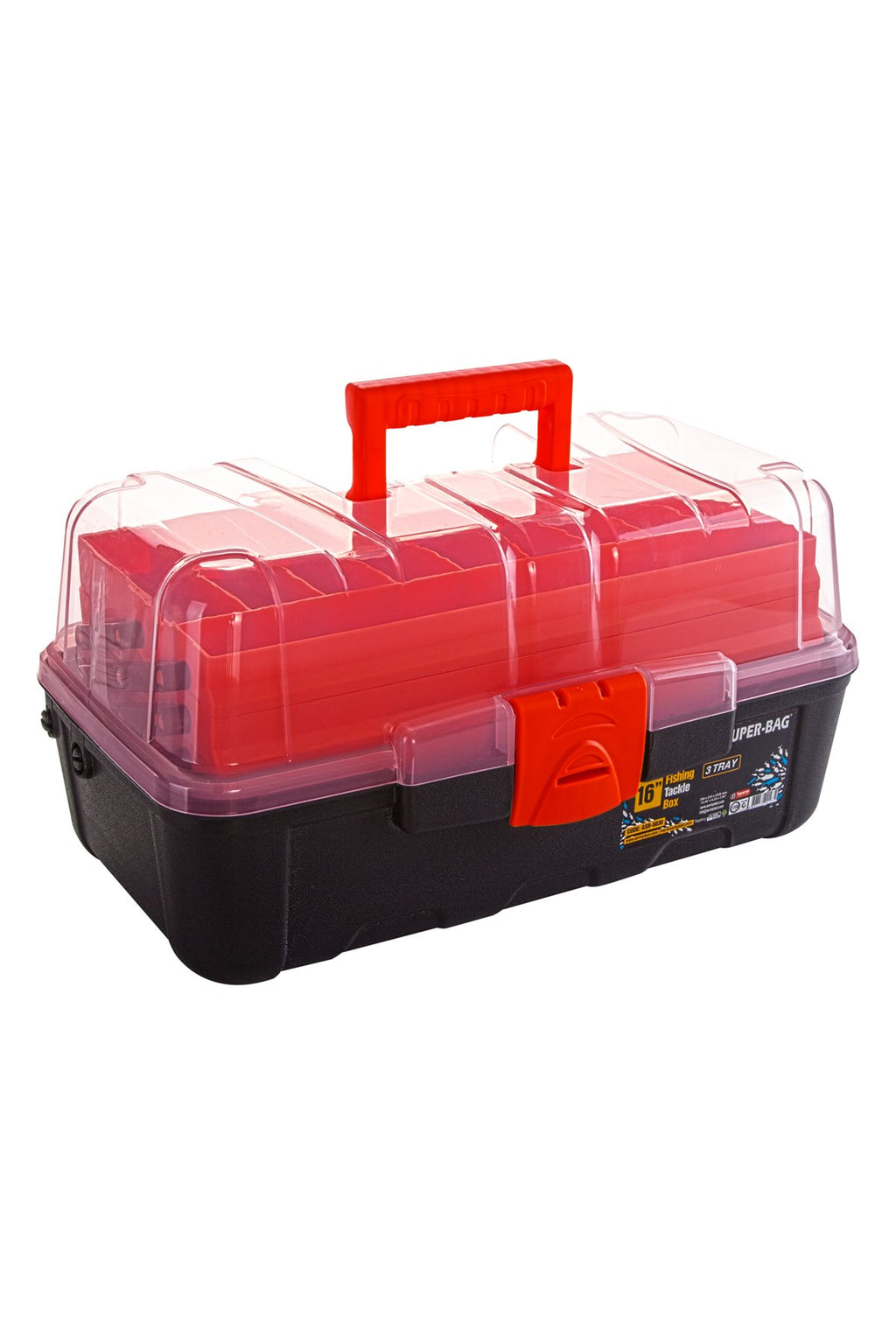 Super-Bag 16" 3 Raflı Şeffaf Takım Çantası (ASR-5038)