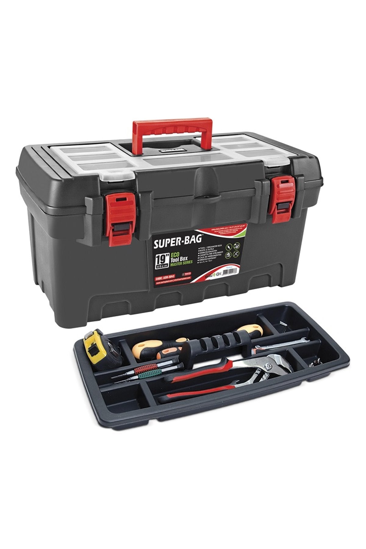 Asrın Plastik Super-Bag 19" Eko Master Takım Çantası (ASR-5043)