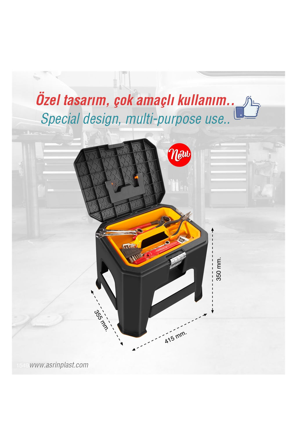 Asrın Plastik Tabure Takım Çantası (ASR-5047)