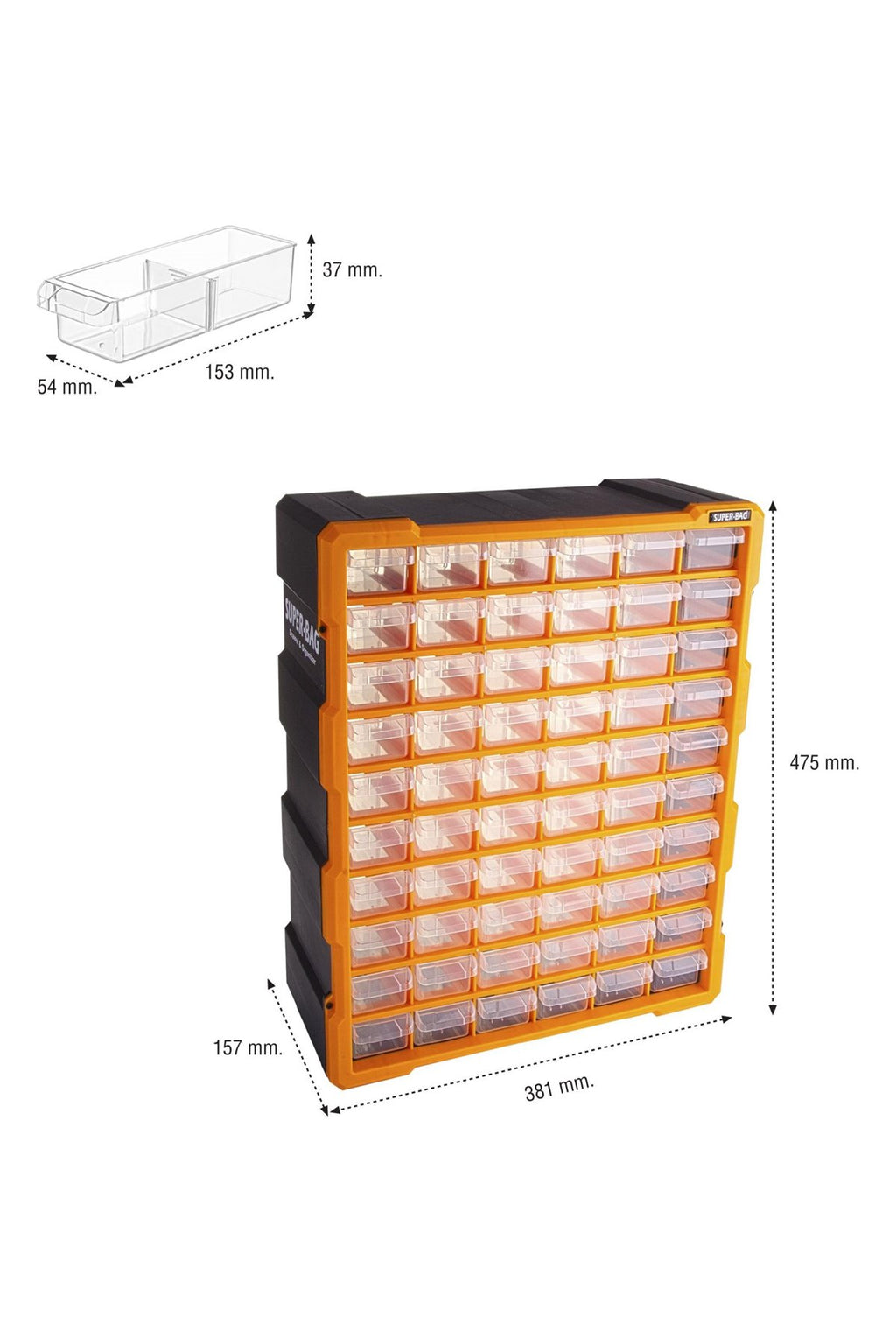 Super-Bag 60'lı Büyük Monoblok Çekmece Seti (ASR-6000)
