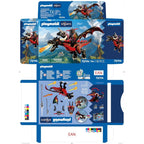 Playmobil Knights Siyah Ejderha ve Şövalye 72114 | 18 Parça Alev Fırlatmalı Oyun Seti