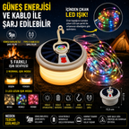 YX-669 Güneş Enerjili Şerit LED Kamp Lambası – 7 Işık Modu & Type-C Hızlı Şarj