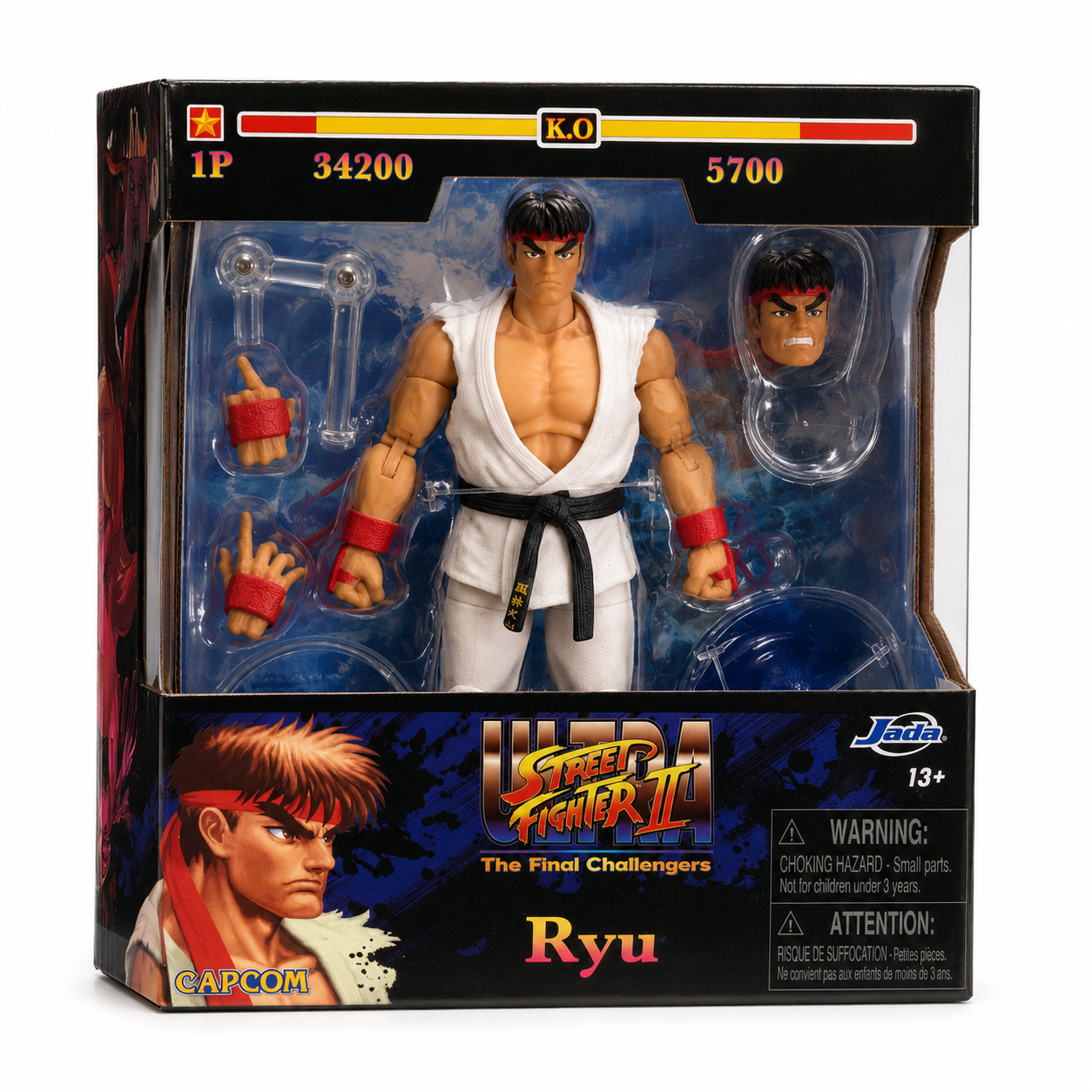 Jada Toys Ultra Street Fighter II Ryu Aksiyon Figürü 15 cm – The Final Challengers (6")