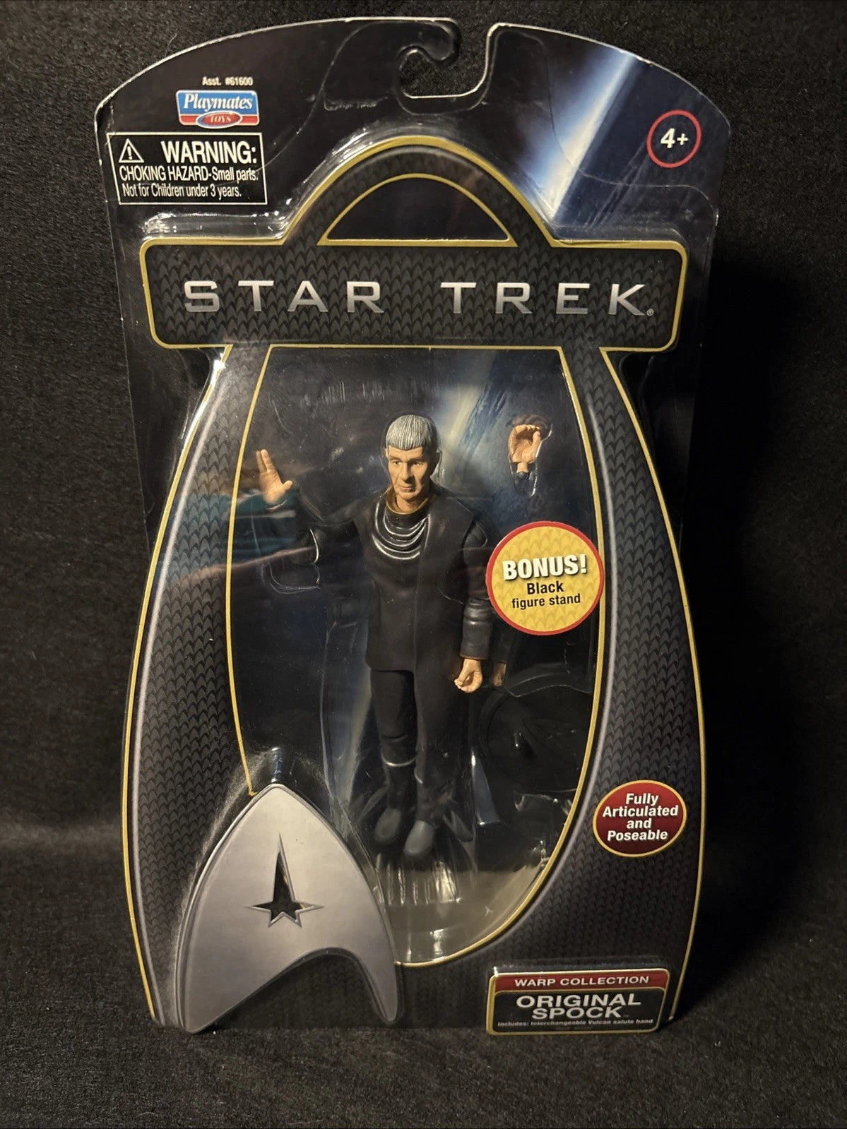 Star Trek Warp Collection Original Spock Aksiyon Figürü | Playmates Toys | Tam Hareketli Koleksiyon Figürü