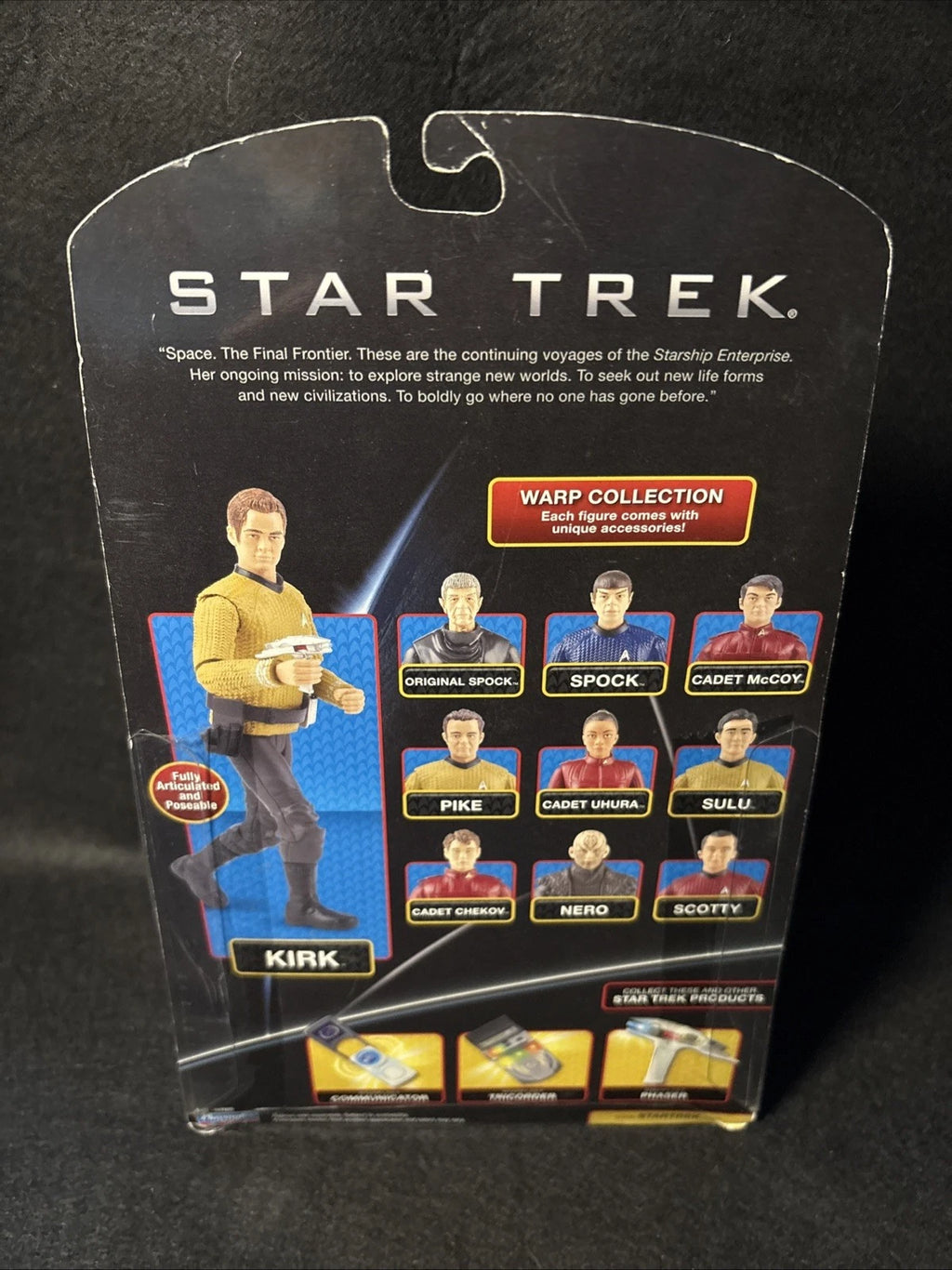 Star Trek Warp Collection Original Spock Aksiyon Figürü | Playmates Toys | Tam Hareketli Koleksiyon Figürü