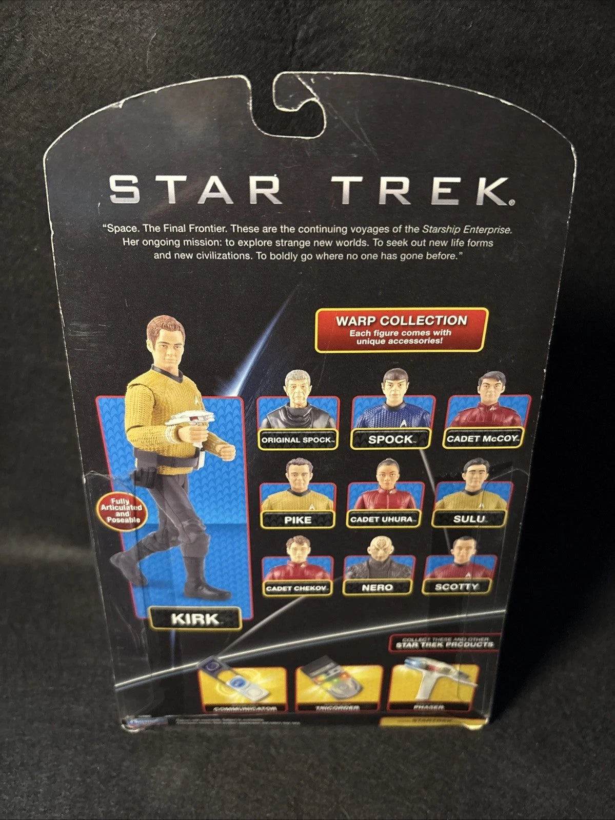 Star Trek Warp Collection Original Spock Aksiyon Figürü | Playmates Toys | Tam Hareketli Koleksiyon Figürü