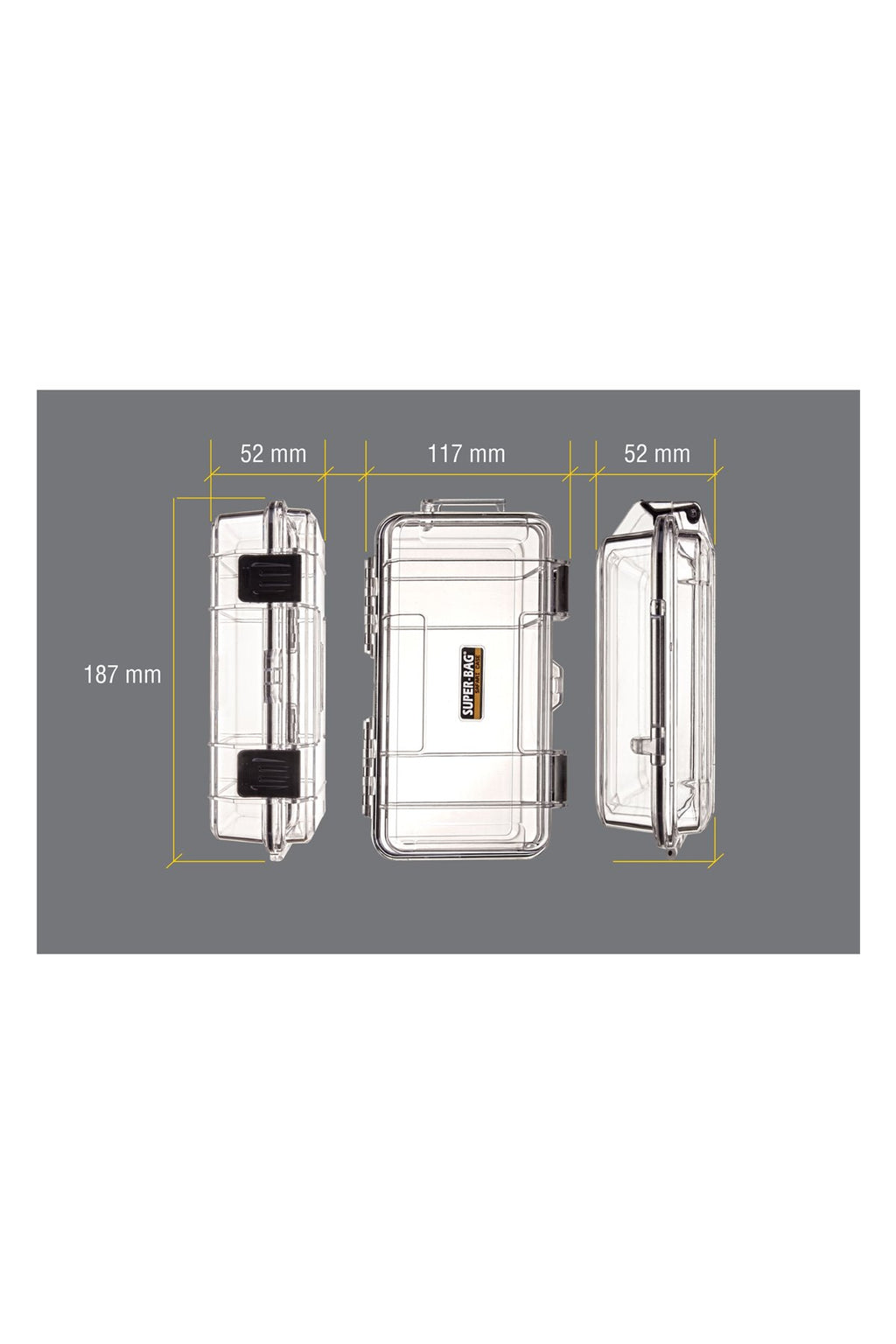 Superbag Süngerli Suya Dayanıklı Saklama Kutusu Orta Safari Case (SF-1690-S)