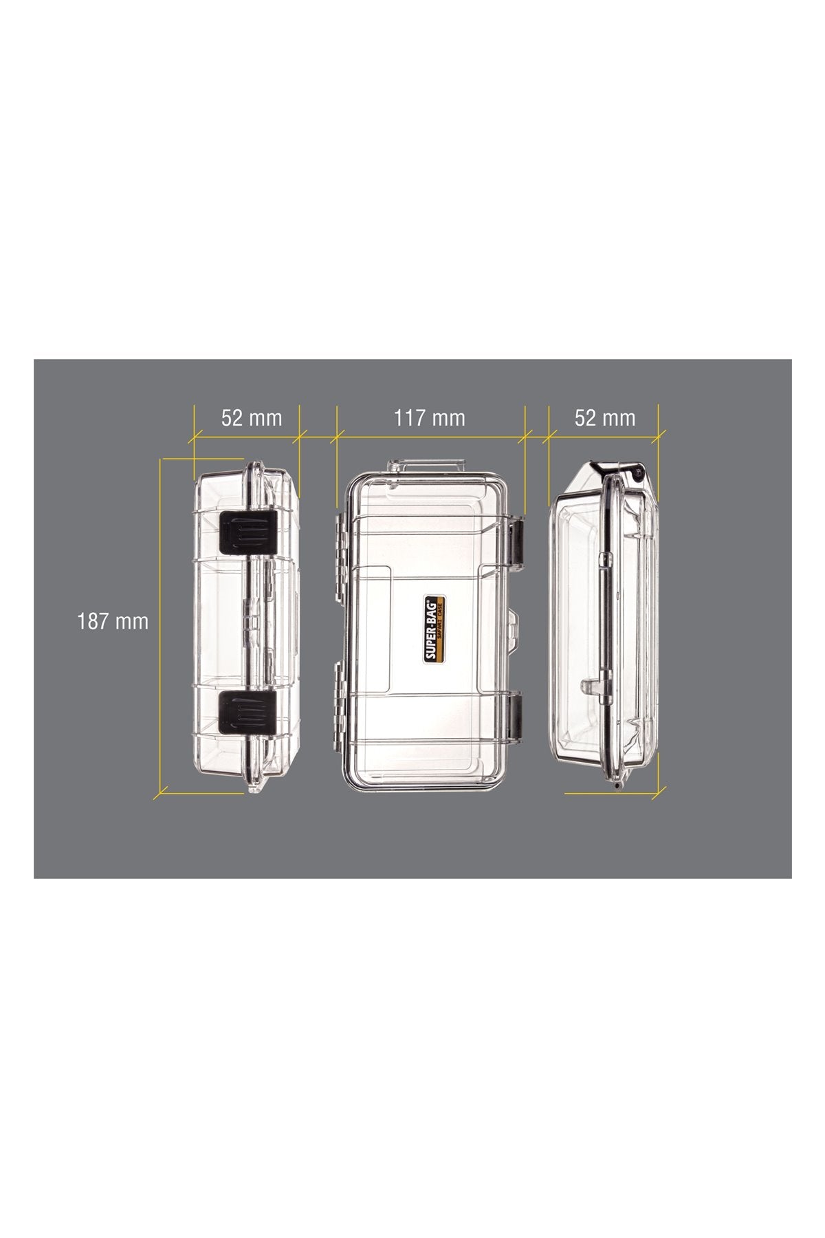 Superbag Süngerli Suya Dayanıklı Saklama Kutusu Orta Safari Case (SF-1690-S)
