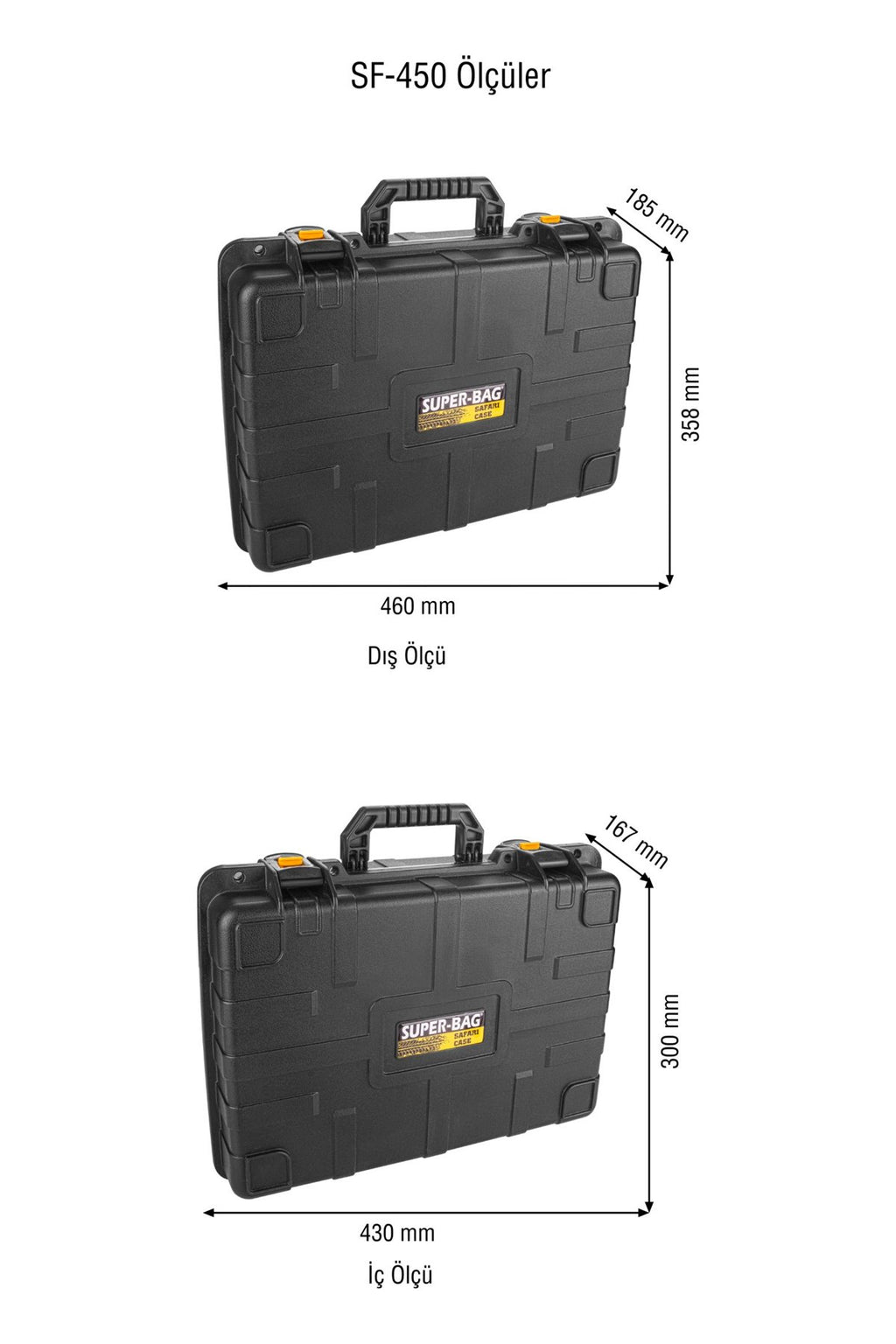 Super-Bag Safari Case Süngersiz Takım Çantası (SF-450)