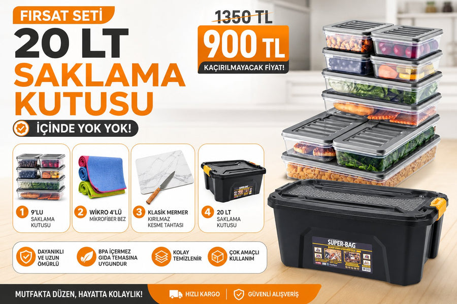 20 LT Saklama Kutusu Fırsat Seti