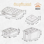 4'LÜ SLİM ORGANİZER SET (ASR-2100) 4 Organizer Bir Arada