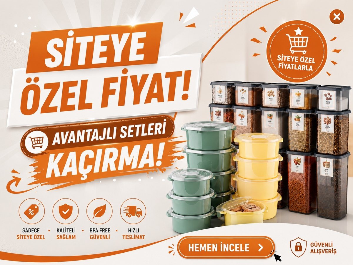 Siteye özel fiyat — avantajlı saklama kabı setlerini kaçırma
